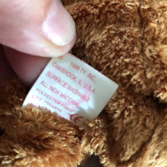 Two TY Beanie Babies, Curly 1993 and Fuzz 1999, - Picture 5 of 9